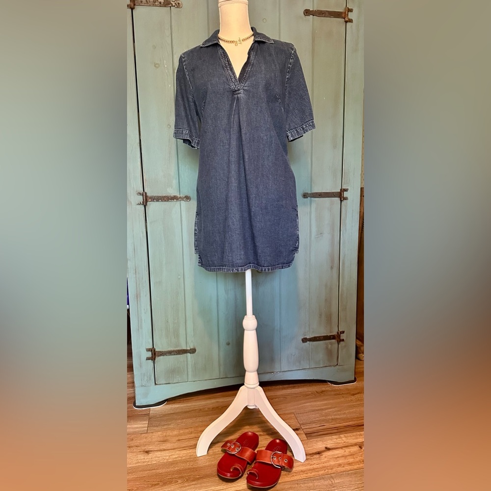 eShakti Denim Mini Dress
